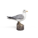 Sculpture de mouette en résine (2 tailles: 22x10xH23cm et 37x14xH36cm)