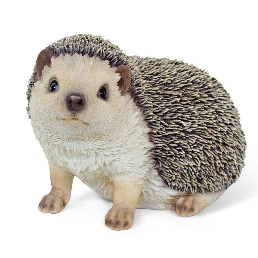 Soft hedgehog in polyresin (13x11xH11cm)