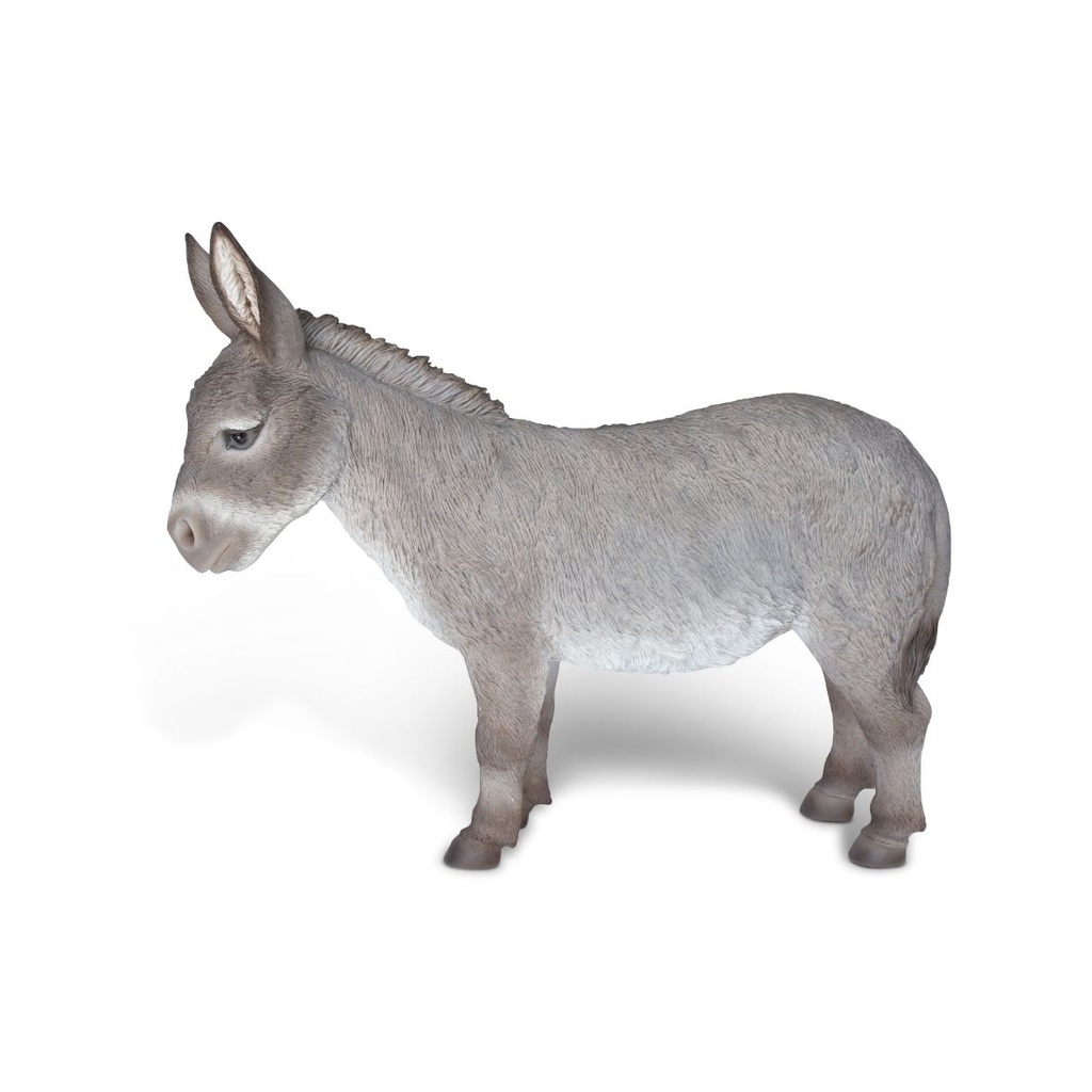 [11153075] Decoratieve ezel in polyresin (2 maten: 46x15xH37cm en 93x30xH72cm) (46x15h37cm)