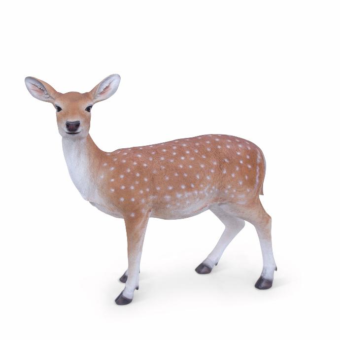[11154158] Grote hinde sculptuur in polyresin – XL formaat (81x30h72cm)