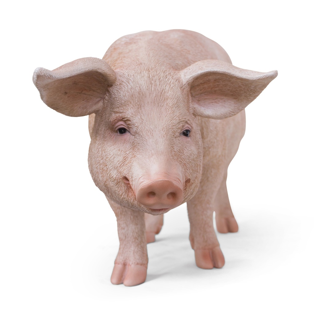 Cochon décoratif en résine – format XL (88x33h47cm)