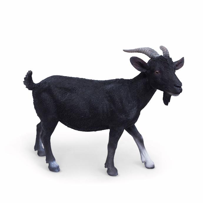 [11154162] Dekorative XL-Ziege in Polyresin (74x27h60cm)