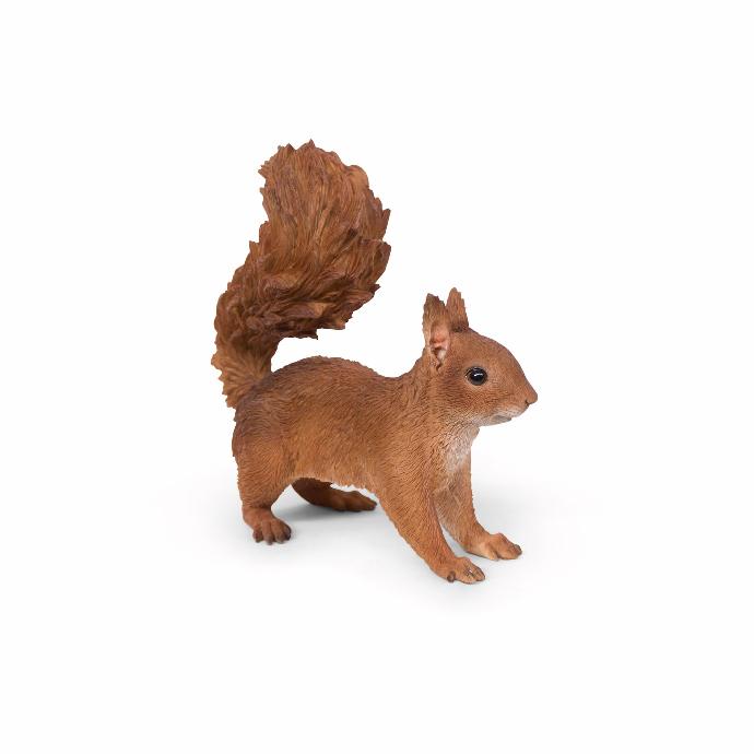 [11154174] Laufendes Eichhörnchen – Realistische Skulptur in Polyresin (23x10h21cm)