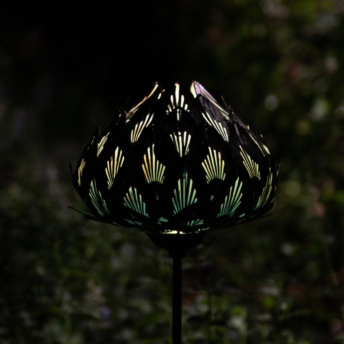 Decorative light stake in kohlrabi shape (Ø14h45cm)