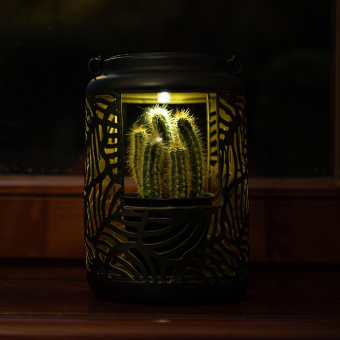 [70706586] Kleine decoratieve zonnelamp in bloemvorm (Ø12h19cm)