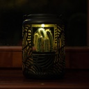 Kleine dekorative Solarlampe in Blumenform (Ø12h19cm)