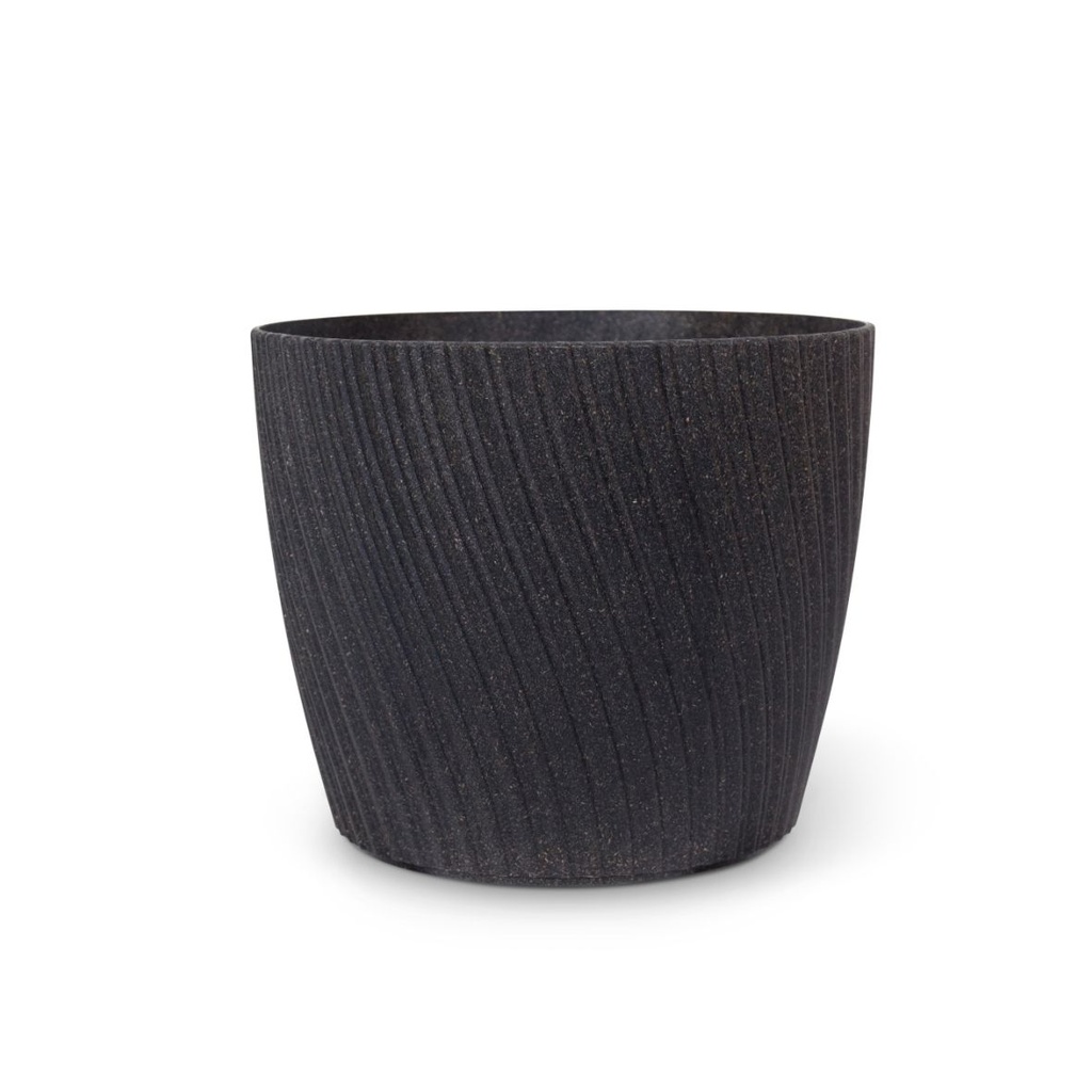 Cache-pot Twist Wood (5 tailles: de Ø13xH11cm à Ø23xH19cm)