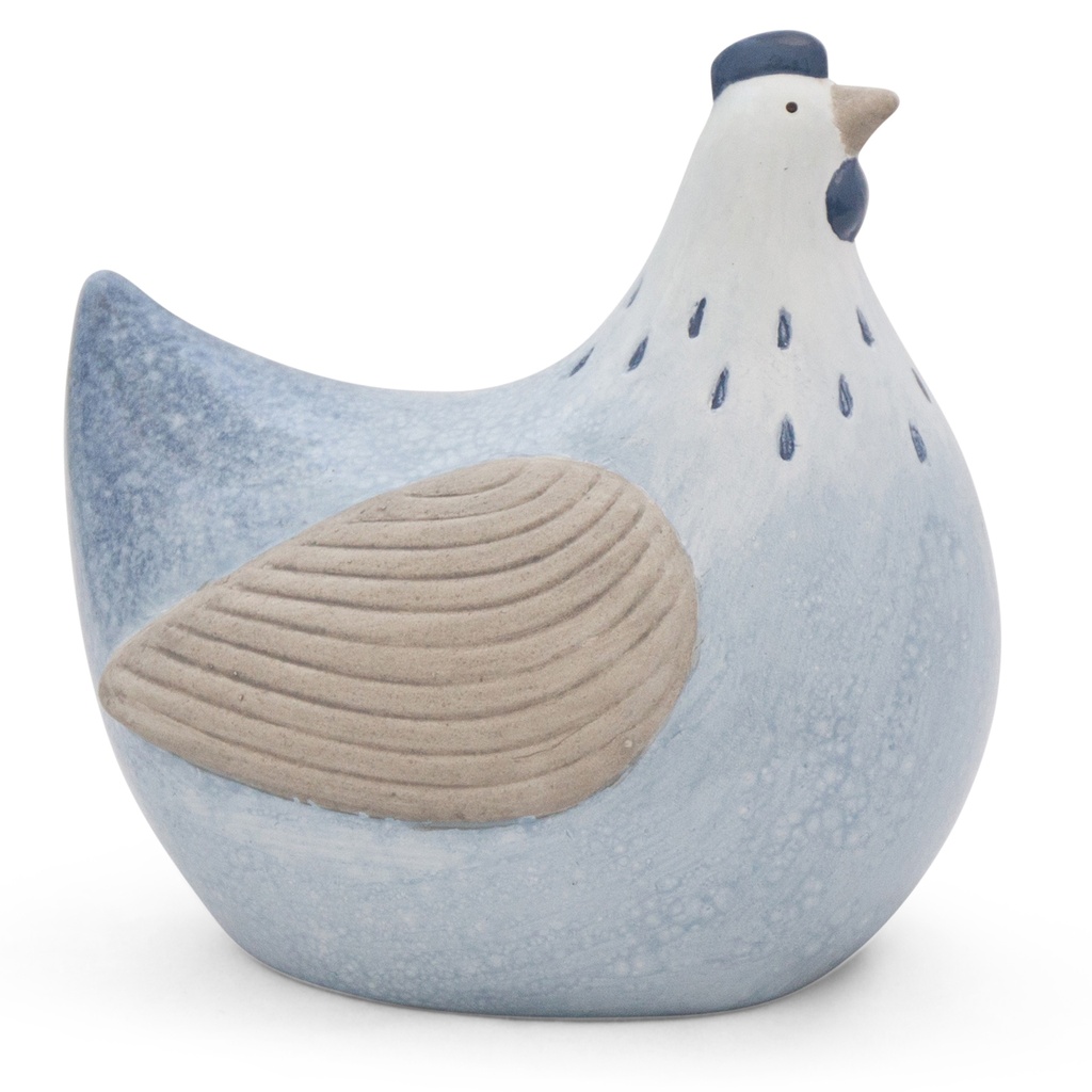 Decoratieve hennen in pastel keramiek – 6 kleuren (17x12xH17cm)