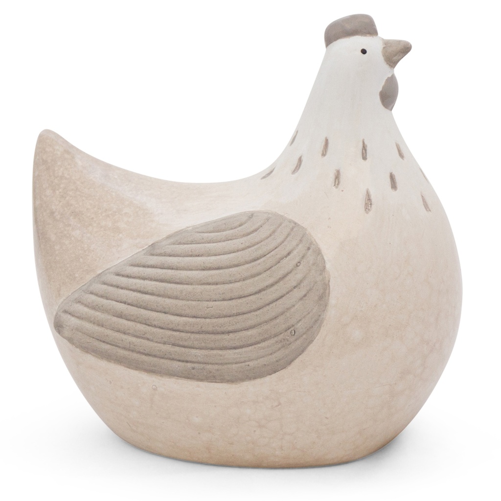 Decoratieve hennen in pastel keramiek – 6 kleuren (17x12xH17cm)