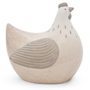 Decoratieve hennen in pastel keramiek – 6 kleuren (17x12xH17cm)