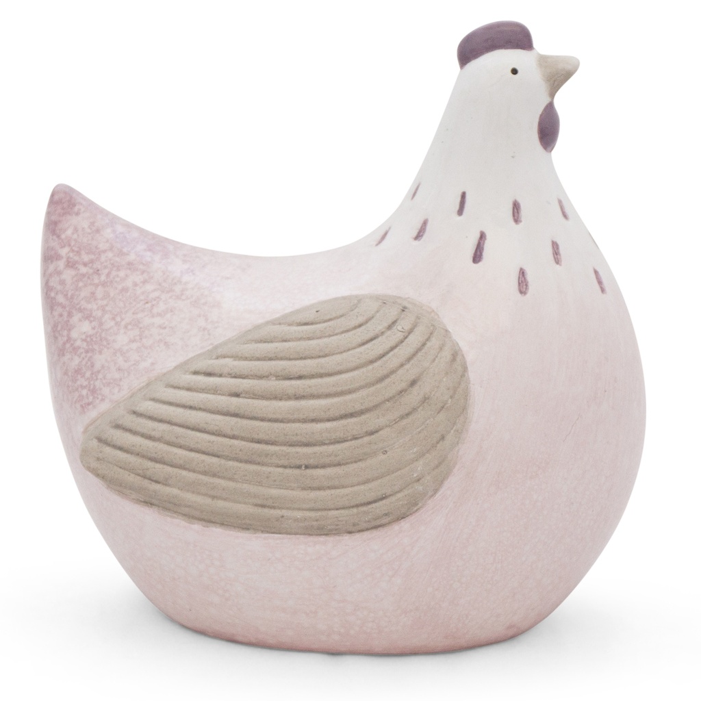 Decoratieve hennen in pastel keramiek – 6 kleuren (17x12xH17cm)