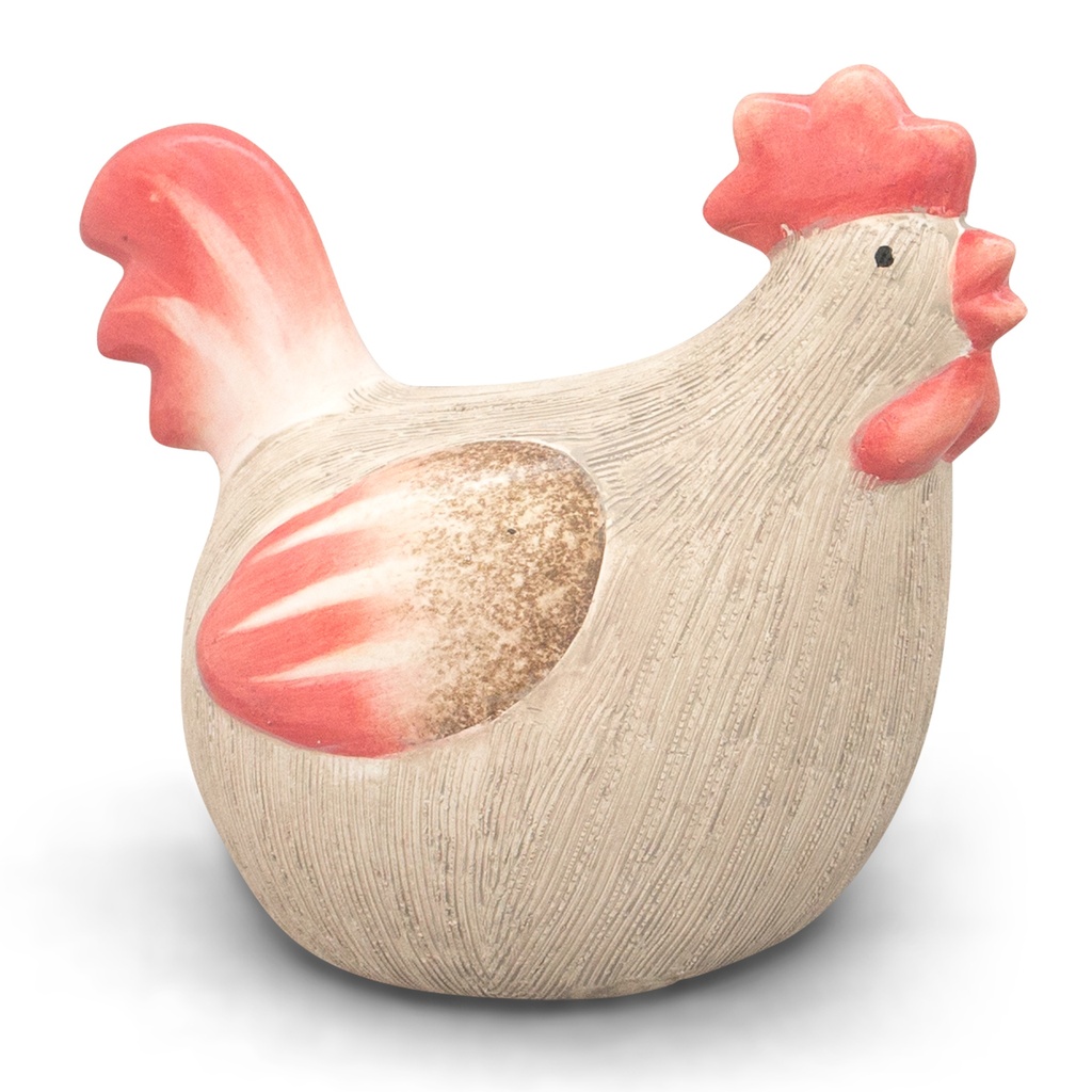 WEB-CERAMIC ROOSTER & HEN DECO