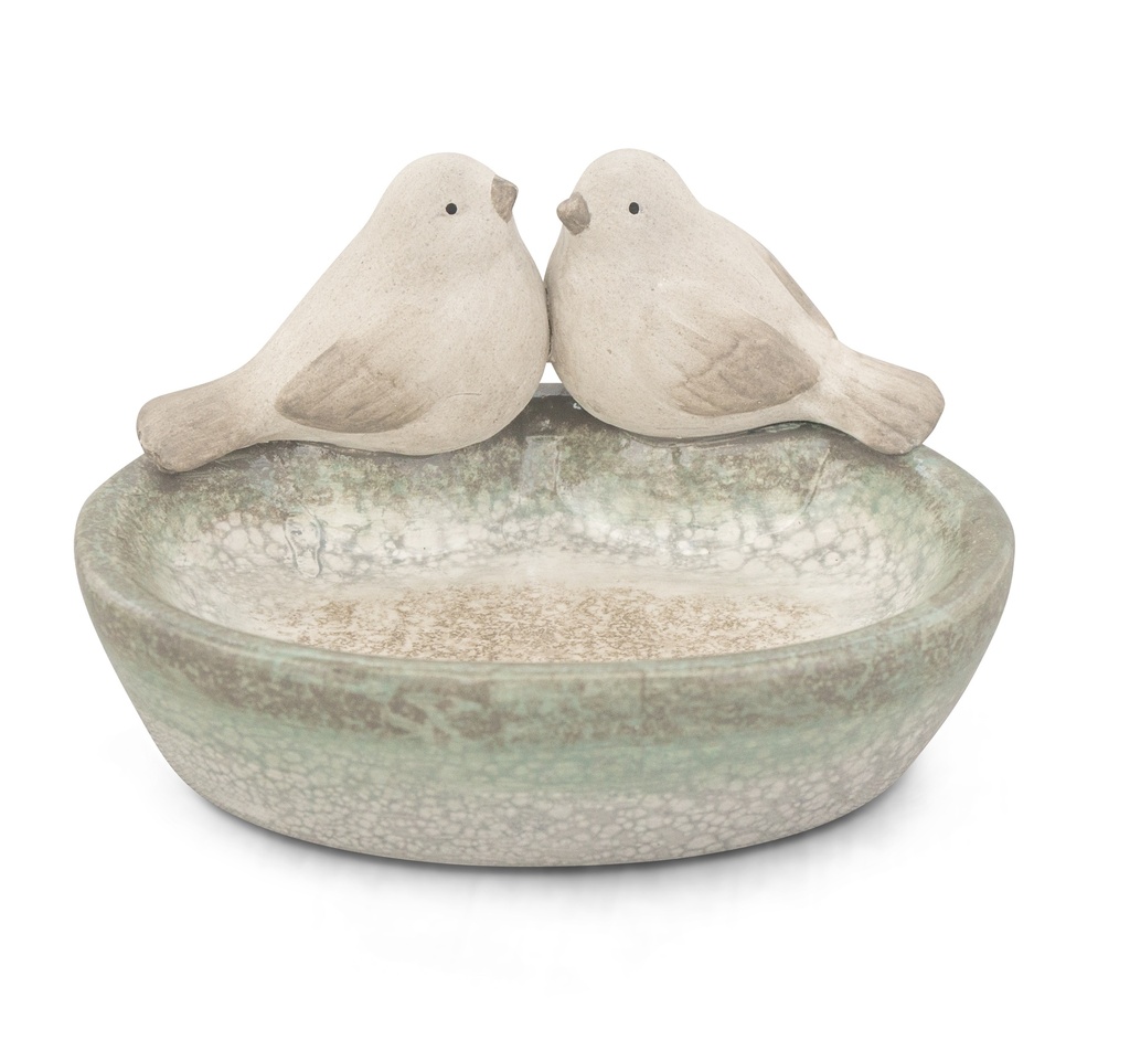 Bains d’oiseaux en céramique – formes et couleurs naturelles (Ø20xH12cm)