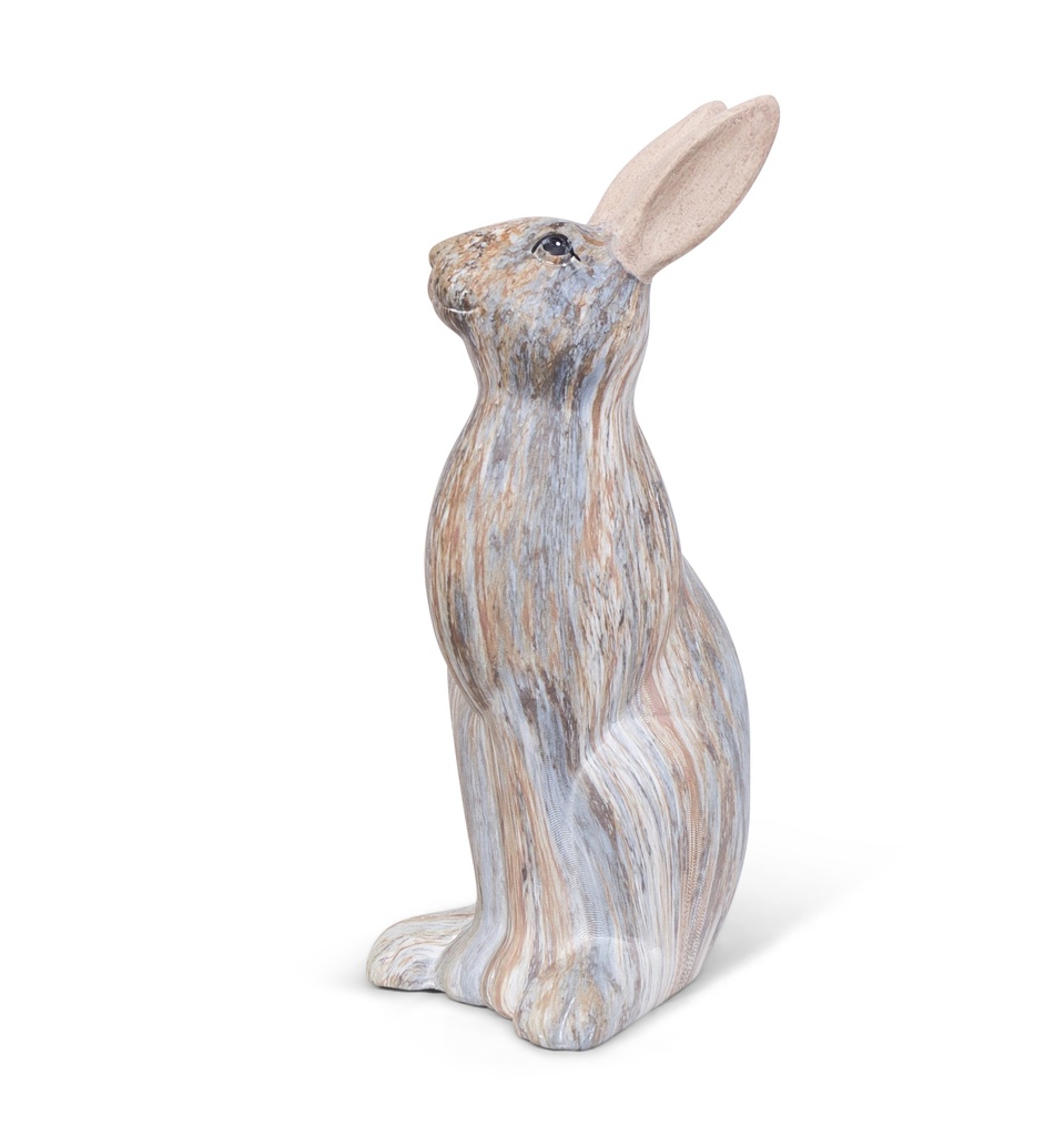Decorative hares in marble-effect ceramic – elegance and softness in the garden (3 sizes)