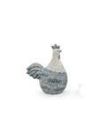 Hen en haan decoratief in basalt keramiek (3 maten: van 15x9xH15cm tot 28x15xH30cm)