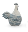 Hen en haan decoratief in basalt keramiek (3 maten: van 15x9xH15cm tot 28x15xH30cm)
