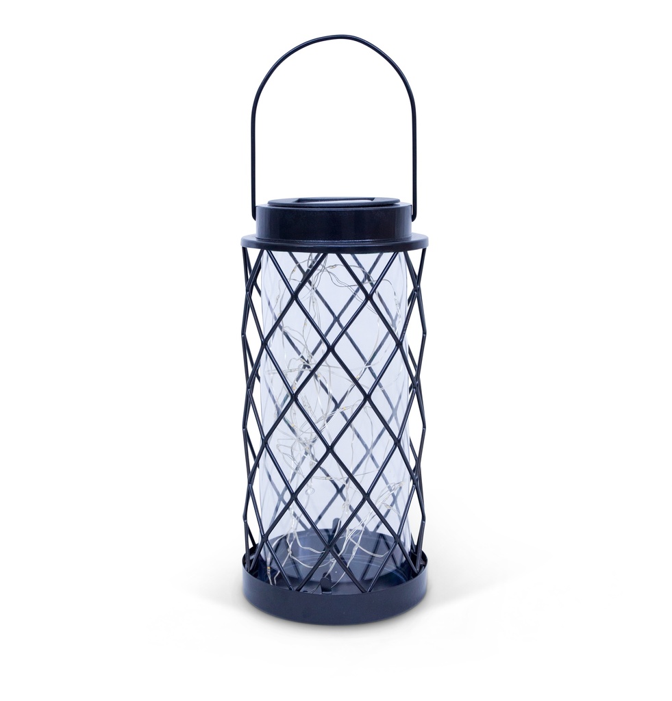 [70703622-A] CARAT zonnelantaarn – glas elegantie en zacht licht (Ø12xH27cm) (Transparant)
