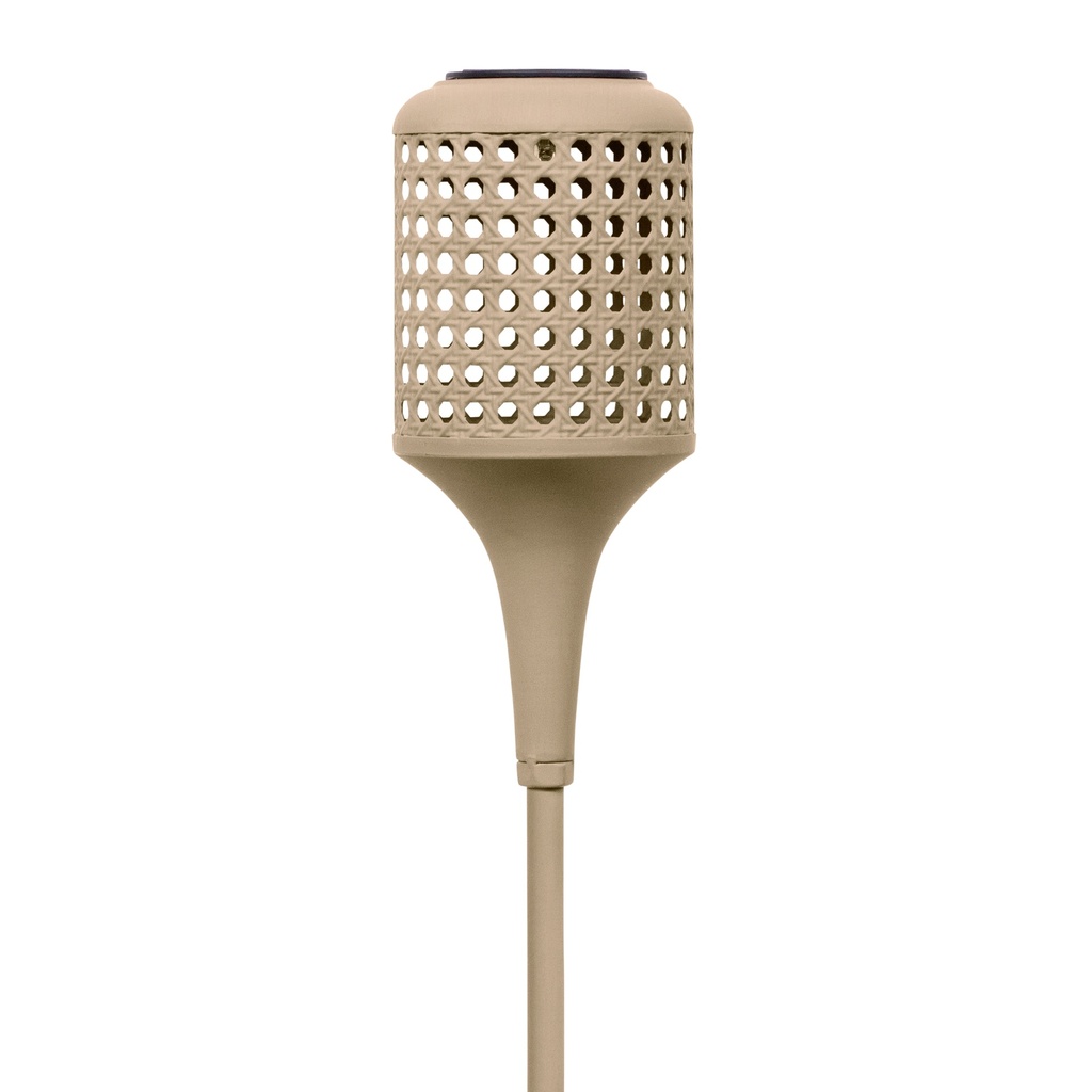 Tige solaire GROOVE – élégance texturée et teintes naturelles (Ø11xH80cm)
