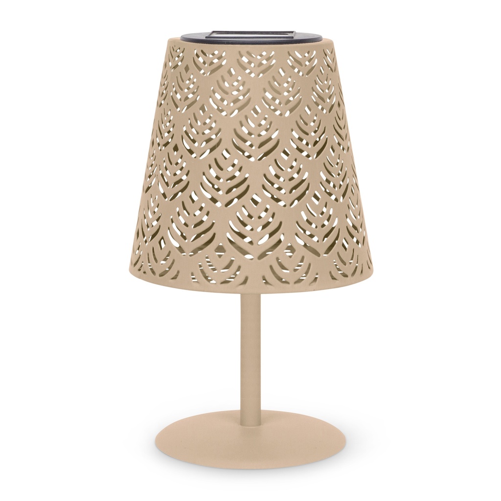 Lampe solaire de table LOW – format bas et style naturel (Ø12xH21cm)