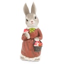 Dekoratives Kaninchenpaar Mr und Mrs Rabbit, handgemalt (Ø19xH42cm)