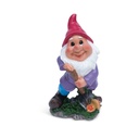 Nains de jardin « Gnomes au travail » – décorations artisanales (9 tailles: de 7x8xH15cm à 15x10xH25cm)