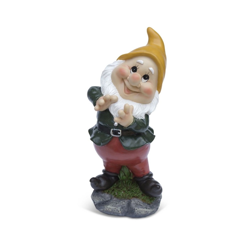 [70703011-A] Tuin kabouters vrienden – gekleurde collectie (9x11xH27cm) (Gele hoed | 10x11h28cm)
