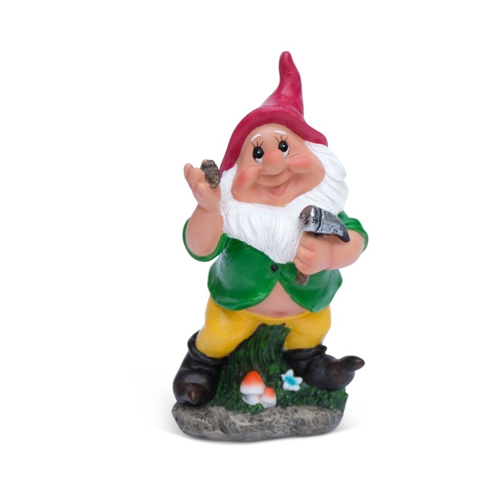 Tuin kabouters 'Boswichten' – mini collectie met de hand geschilderd (7x8xH17cm)