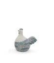 Hen en haan decoratief in basalt keramiek (3 maten: van 15x9xH15cm tot 28x15xH30cm)