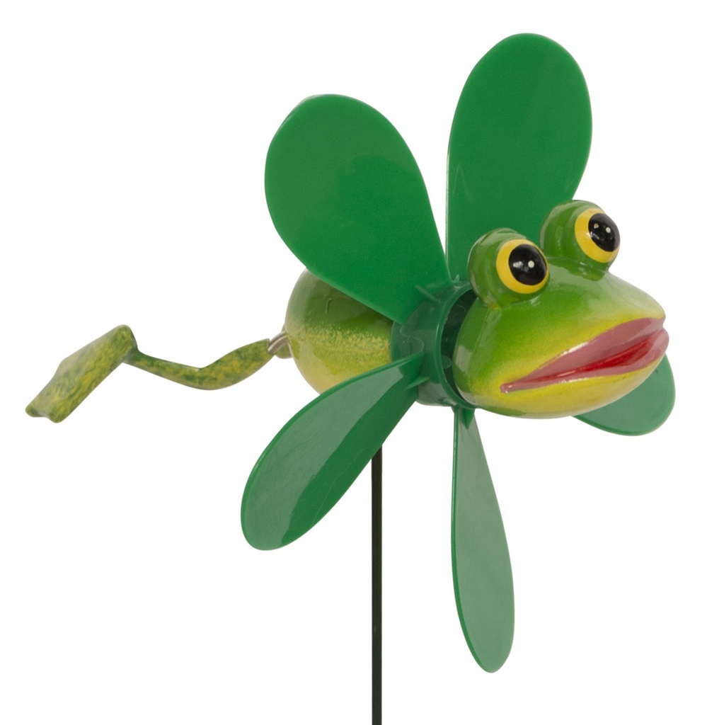 Piquets insectes à moulinet en métal – déco mobile de jardin (13x11xH46cm)