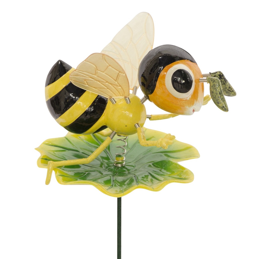 WEB-METAL STAKE ANIMAL ON LEAF 10X10H49