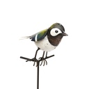 Decorative birds on metal stake – realistic H89-93cm (14x18xH89cm)