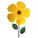 Metal flower windmills – colourful decoration to plant (Ø30xH104cm)