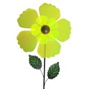 Moulinets fleurs en métal – déco colorée à planter (Ø30xH104cm)