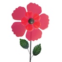 Moulinets fleurs en métal – déco colorée à planter (Ø30xH104cm)