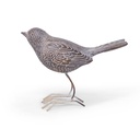 Royal dekorative Vögel – minimalistisches Steineffekt-Duo (16x6xH12cm)