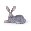 Royal Kaninchen – Mittlere Größe Polyresin Steineffekt (15x9xH22cm)