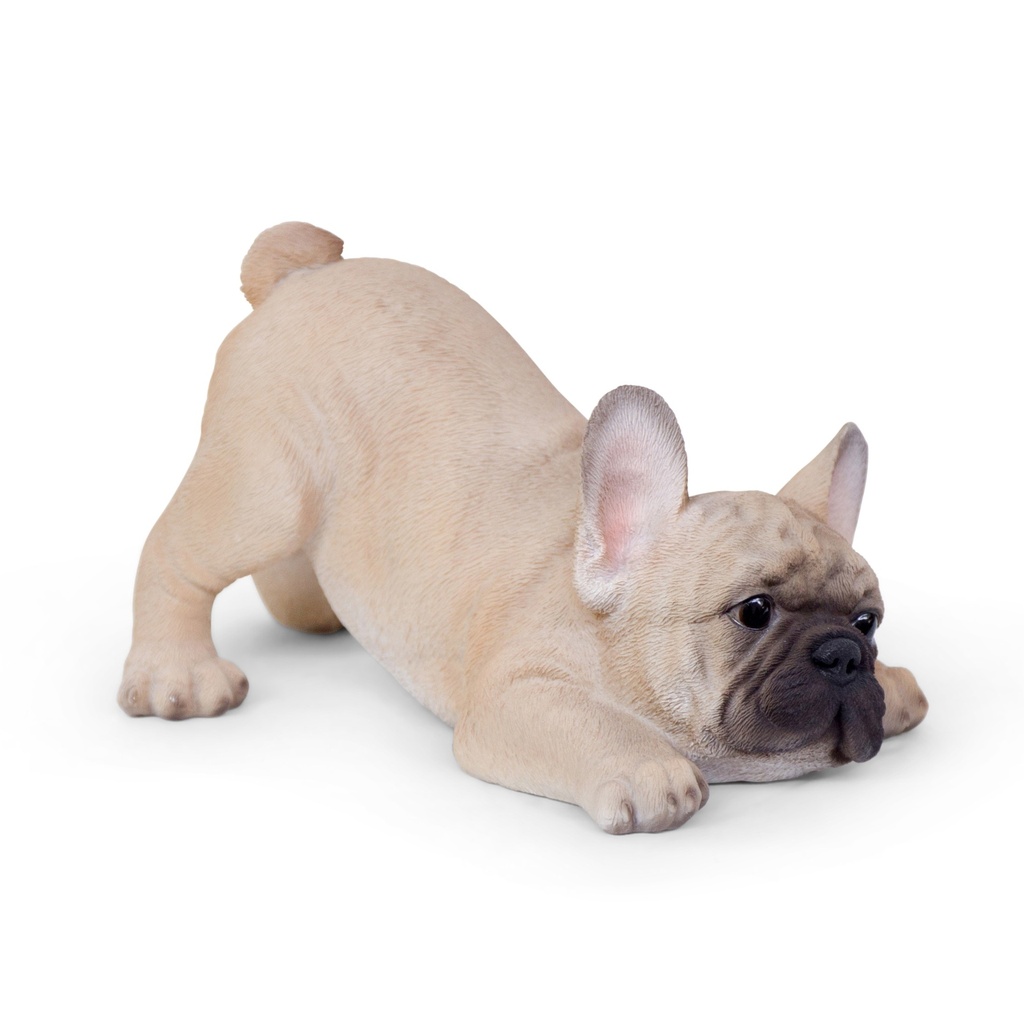 [11154148-A] Chiots décoratifs réalistes – collection en mouvement (20x14xH15cm) (Bouledogue | 22x14h13cm)
