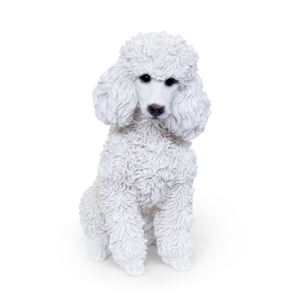 Chiens assis réalistes – Sculptures en résine (18x12xH19cm)