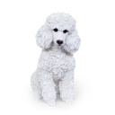 Realistisch sitzende Hunde – Polyresin-Skulpturen (18x12xH19cm)