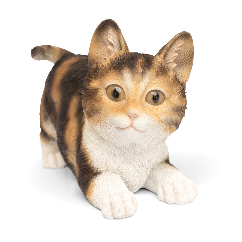 Kittens in polyresin – guitige posities en gevarieerde kleuren (20x8xH15cm)