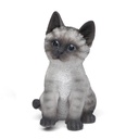 Chatons assis en résine – postures calmes et expressives (14x12xH21cm)