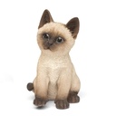 Chatons assis en résine – postures calmes et expressives (14x12xH21cm)