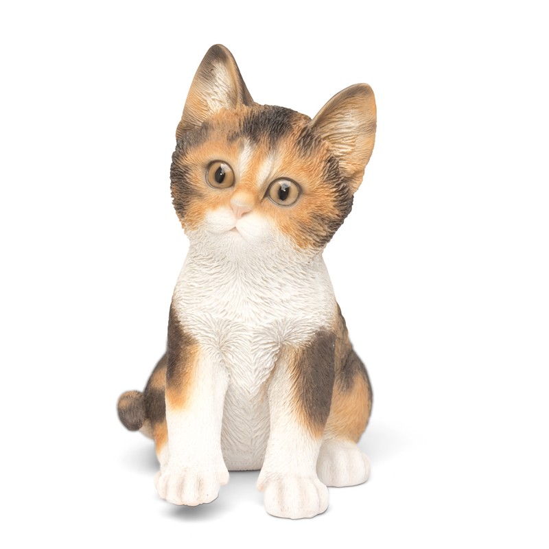 WEB-POLY SITTING KITTENS 14X12H21CM