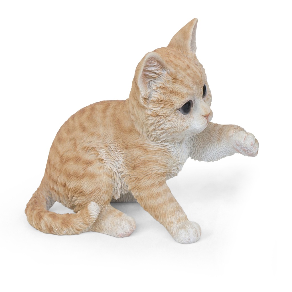 [11154034-A] Chatons espiègles en résine (22x13xH17cm) (Gingembre)