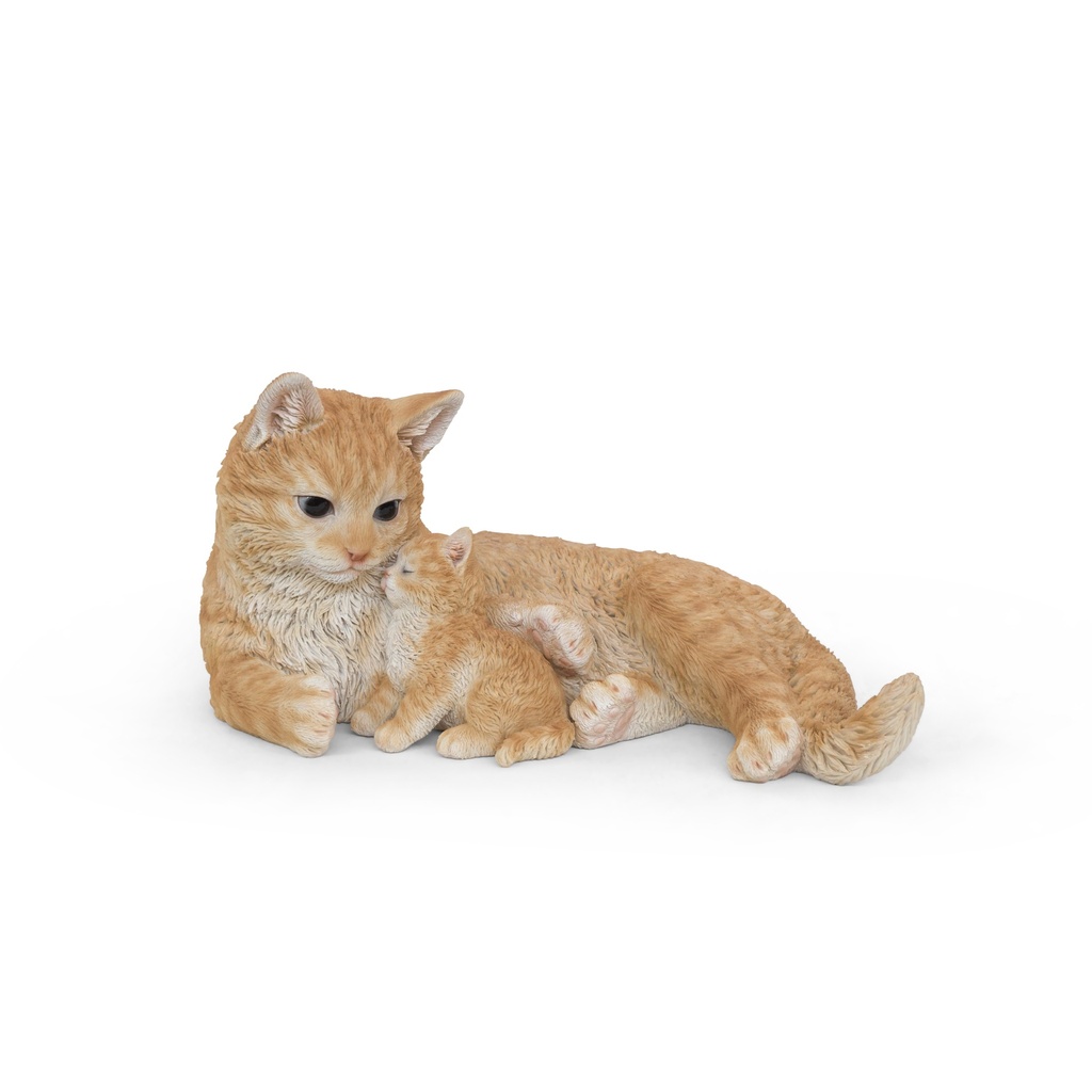 Katze und Kätzchen-Duo – 35x21xH18cm