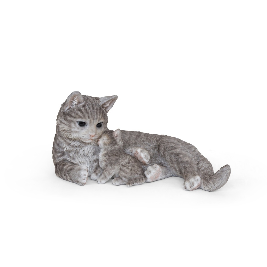 Katze und Kätzchen-Duo – 35x21xH18cm
