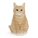 Zittende katten in polyresin – ultra realistisch effect (25x20xH30cm)