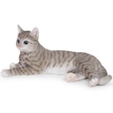 Große liegende dekorative Katze in Polyresin (38x23xH17cm)
