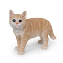 Realistisch staande kat beeldje in polyresin (26x11xh20cm)