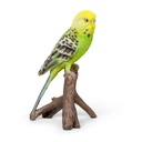 Realistic decorative parakeets in polyresin (10x8xH17cm)